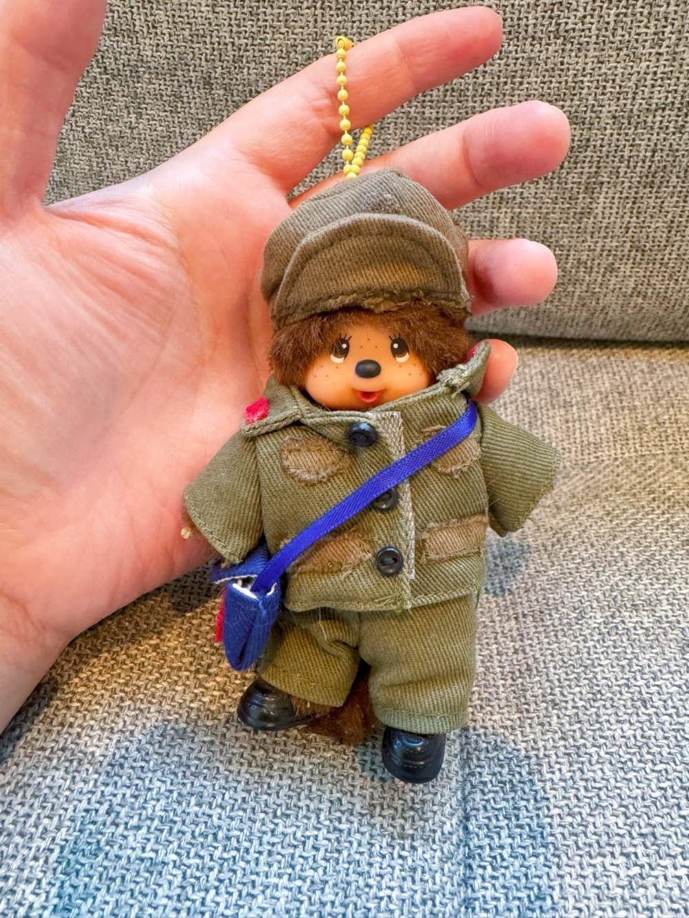 Monchhichi tiny soldier boy doll